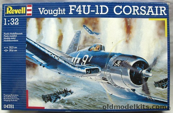 Revell 1/32 F4U-1 Corsair or Corsair IV - US Navy VF-17 Lt. Mearl W. Davenport December 1943 Ondonga / FAA 1836 Sq Air Group Leader 14th Carrier Air Group HMS Colossus, 04781 plastic model kit